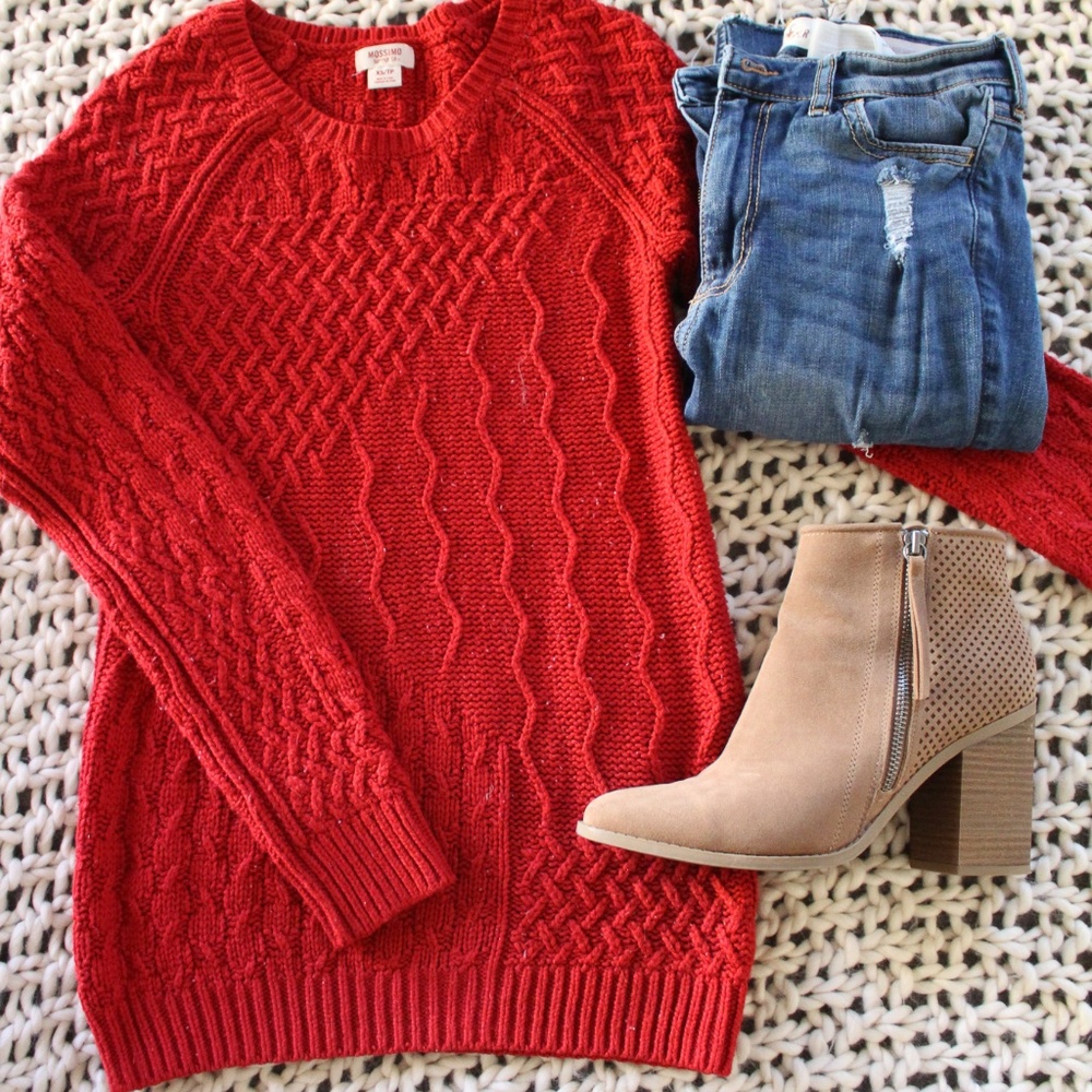 Mossimo Supply Co Cable Knit Long Sweater